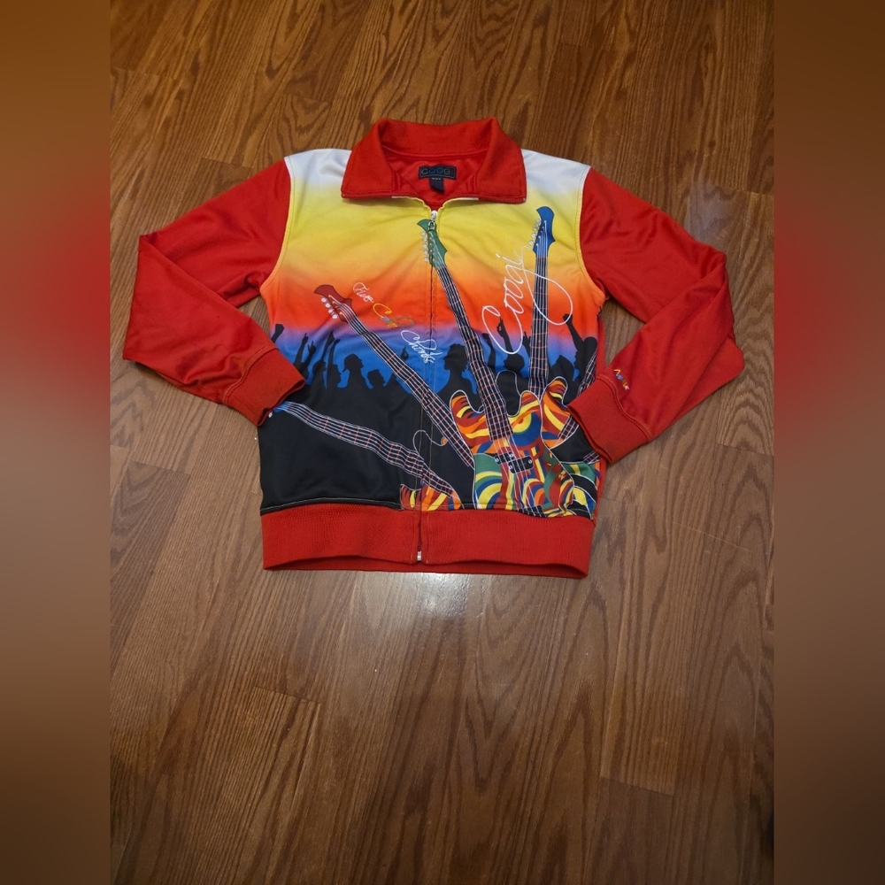 Coogi Chords Full Zip‎ Track Jacket Youth Med Embroidered